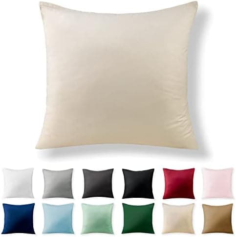 2er-Set Kissenbezüge 40 x 80 cm – Renforcé, 100% Baumwolle, superweich mit Reißverschluss, Babyrosa