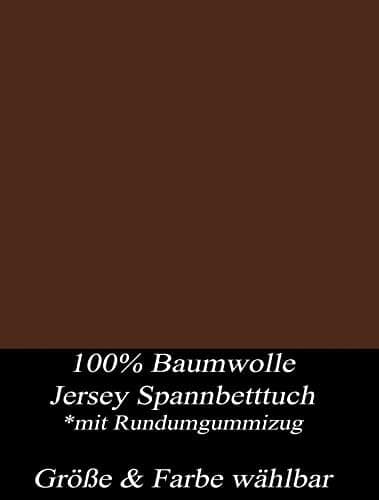 Leonado Vicenti Spannbetttuch – 100% Baumwolle Jersey, ÖKO‑TEX Standard 100 – 180×200–200×200 cm