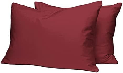 Pizuna Kissenbezüge 2er-Pack 40 x 80 cm Dunkelblau – 100% Langstapel-Baumwolle, 400 Fadenzahl