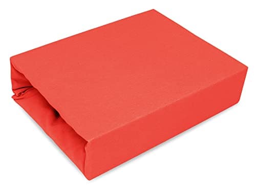 Elastisches Jersey-Spannbettlaken 90x180 cm – 100% Baumwolle, kuschelig warm