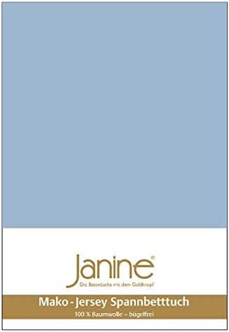 Janine Spannbettlaken Mako-Feinjersey Classic Jersey für Matratzen 180–200 x 200 cm