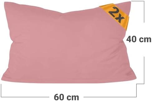Doppelpack Baumwoll-Kissenbezüge 40 x 15 cm – Navyblau, schlichtes modernes Design
