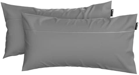 Cloudpillo Kissenbezug 40x80 cm 2er‑Pack – Premium atmungsaktive Baumwolle, ultraweich, mit Reißverschluss, antibakterie