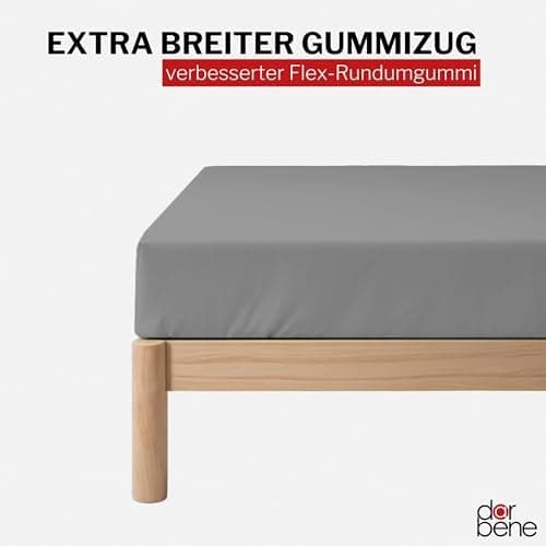 Spannbettlaken 90x200 – Jersey 100% gekämmte Baumwolle, passend für Matratzen bis 30 cm