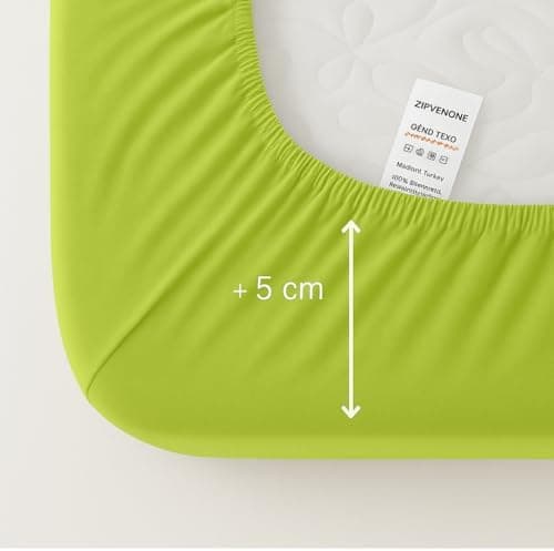Spannbettlaken 120x200 cm – Jersey 100% Baumwolle – für Matratzen bis 25 cm Höhe