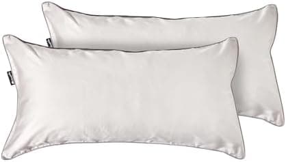 Cloudpillo Kissenbezug 40x80 cm 2er‑Pack – Premium atmungsaktive Baumwolle, ultraweich, mit Reißverschluss, antibakterie