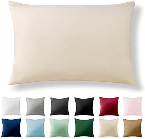2er-Set Kissenbezüge 40 x 80 cm – Renforcé, 100% Baumwolle, superweich mit Reißverschluss, Babyrosa