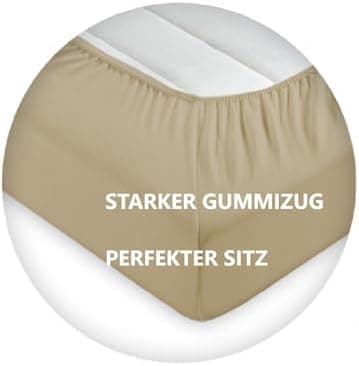 EXKLUSIV HEIMTEXTIL Jersey-Spannbettlaken 90–100 x 200 cm, bis 25 cm Matratzenhöhe – 100% Baumwolle, Öko‑Tex zertifizier