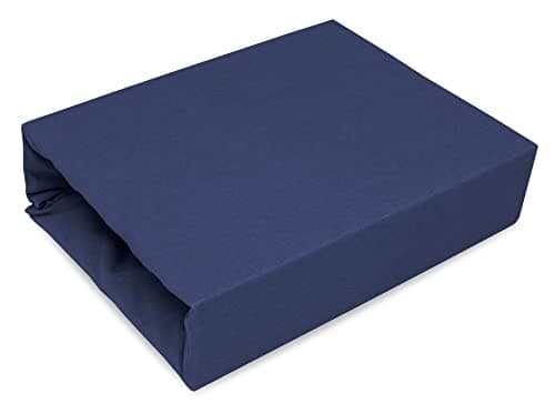 Elastisches Jersey-Spannbettlaken 90x180 cm – 100% Baumwolle, kuschelig warm