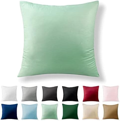 2er-Set Kissenbezüge 40 x 80 cm – Renforcé, 100% Baumwolle, superweich mit Reißverschluss, Babyrosa