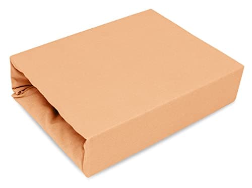 Elastisches Jersey-Spannbettlaken 90x180 cm – 100% Baumwolle, kuschelig warm