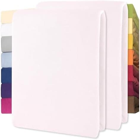 CelinaTex Jersey-Spannbettlaken 90x200–100x200 cm bis 26 cm Matratzenhöhe | 100% gekämmte Baumwolle | OEKO‑TEX STANDARD