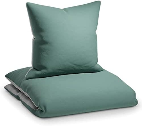 sleepwise Bettwäsche 135x200 Mikrofaser – ÖKO‑TEX zertifiziert, bügelfrei & knitterfrei, 2‑tlg. (inkl. 80x80 cm Kissenbe