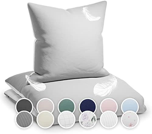 sleepwise Bettwäsche 135x200 Mikrofaser – ÖKO‑TEX zertifiziert, bügelfrei & knitterfrei, 2‑tlg. (inkl. 80x80 cm Kissenbe