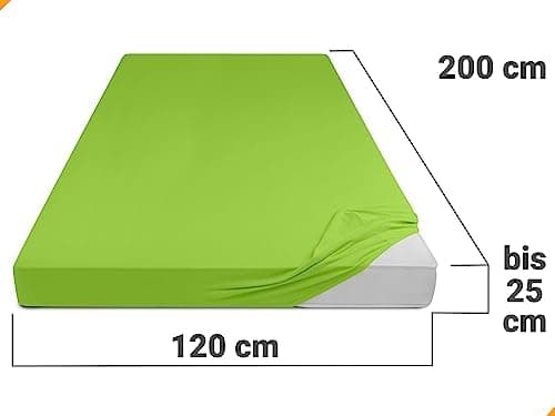Jersey-Spannbetttuch – 100% Baumwolle, 180–200 x 200 cm