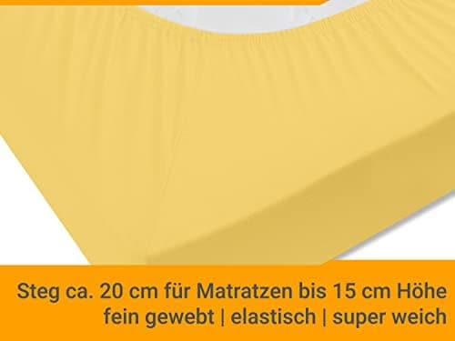 Jersey-Spannbetttuch – 100% Baumwolle, 180–200 x 200 cm