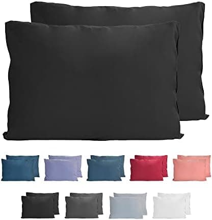 Komfortec Kissenbezüge 2er Set – 100% Baumwolle Premium Jersey (150 g/m²), superweich – OEKO‑TEX STANDARD 100