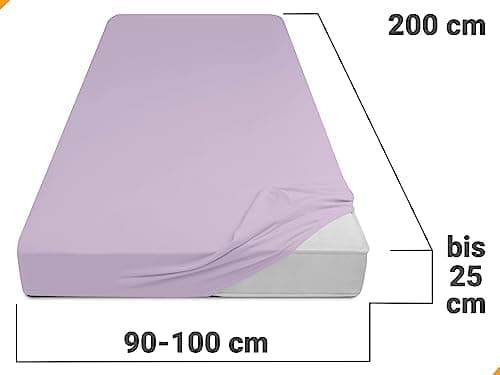 Jersey-Spannbetttuch – 100% Baumwolle, 180–200 x 200 cm