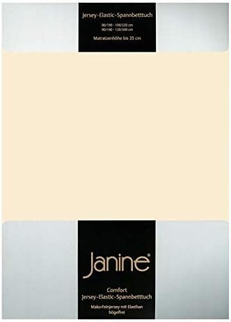 Janine Spannbettlaken Mako-Feinjersey Classic Jersey für Matratzen 180–200 x 200 cm