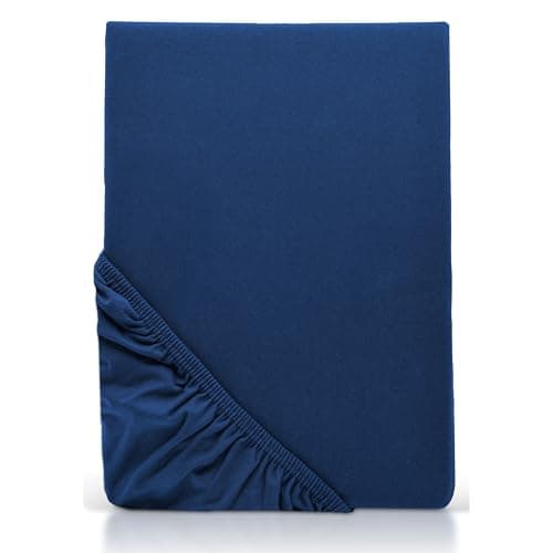 MOON-Luxury Spannbettlaken/Spannbetttuch Jersey-Stretch 230 g/m² OEKO-TEX – anthrazit, 90×200–100×220