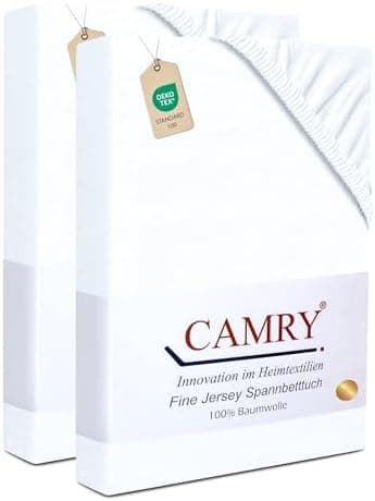 Camry Spannbettlaken 180x200–200x200 cm – Baumwoll‑Jersey Orange