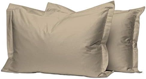 Pizuna Kissenbezüge 2er-Pack 40 x 80 cm Dunkelblau – 100% Langstapel-Baumwolle, 400 Fadenzahl