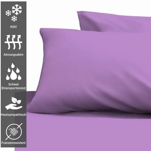 Pizuna Kissenbezüge 2er-Pack 40 x 80 cm Dunkelblau – 100% Langstapel-Baumwolle, 400 Fadenzahl