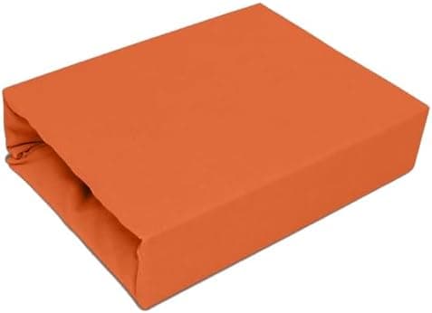 Elastisches Jersey-Spannbettlaken 90x180 cm – 100% Baumwolle, kuschelig warm
