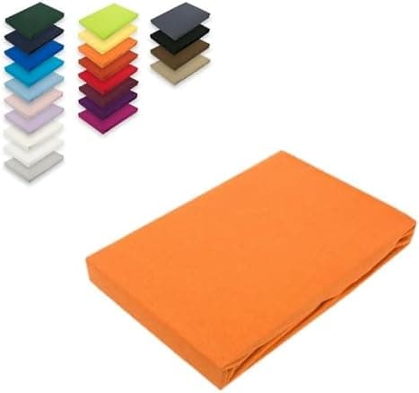 EXKLUSIV HEIMTEXTIL Jersey-Spannbettlaken 90–100 x 200 cm, bis 25 cm Matratzenhöhe – 100% Baumwolle, Öko‑Tex zertifizier