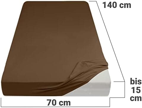 Jersey-Spannbetttuch – 100% Baumwolle, 180–200 x 200 cm