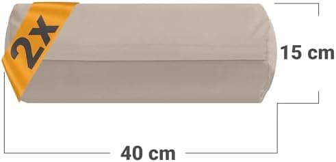 Doppelpack Baumwoll-Kissenbezüge 40 x 15 cm – Navyblau, schlichtes modernes Design