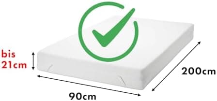 Jacobson Spannbettlaken 180×200 cm – GOTS‑zertifizierte Bio‑Baumwolle