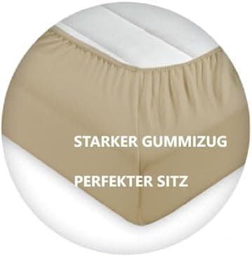 EXKLUSIV HEIMTEXTIL Jersey-Spannbettlaken 90–100 x 200 cm, bis 25 cm Matratzenhöhe – 100% Baumwolle, Öko‑Tex zertifizier