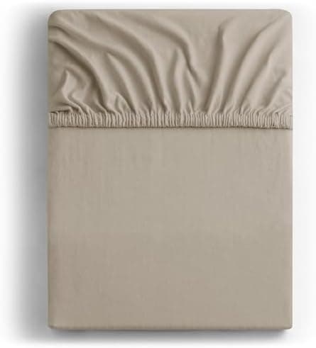 DecoKing Spannbettlaken 180 x 200 & 200 x 200 cm – 100% gekämmte Baumwolle (Jersey)