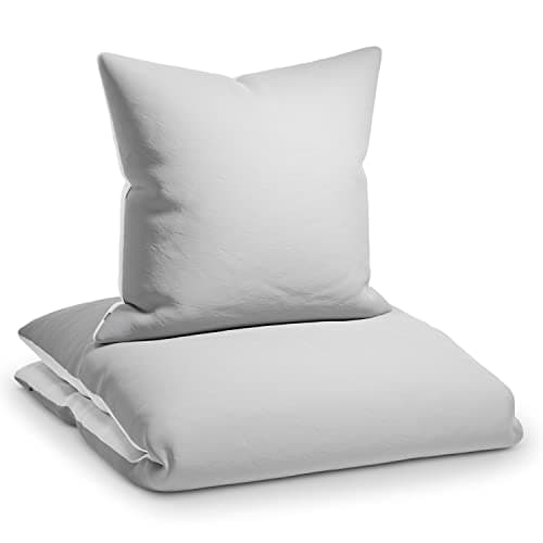 sleepwise Bettwäsche 135x200 Mikrofaser – ÖKO‑TEX zertifiziert, bügelfrei & knitterfrei, 2‑tlg. (inkl. 80x80 cm Kissenbe