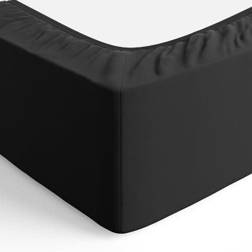 Amazon Basics Spannbettlaken – Mikrofaser Spannbetttuch 150 x 200 x 30 cm (für Matratzen bis 30 cm)