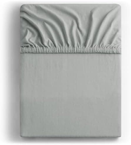DecoKing Spannbettlaken 180 x 200 & 200 x 200 cm – 100% gekämmte Baumwolle (Jersey)