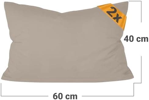 Doppelpack Baumwoll-Kissenbezüge 40 x 15 cm – Navyblau, schlichtes modernes Design