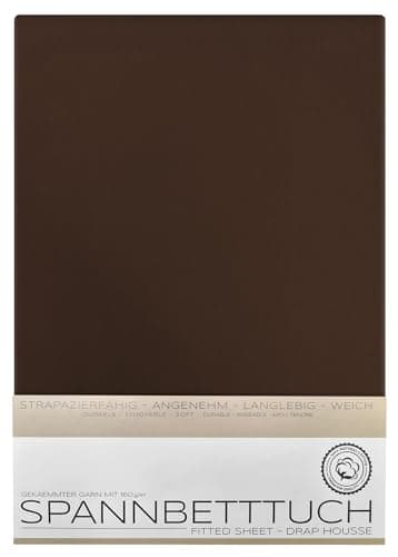 BEAUTEX Spannbetttuch aus Baumwolle – Premium Jersey 160 g/m², OEKO‑TEX STANDARD 100