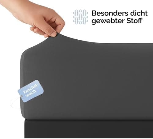Spannbettlaken 120x200 cm – Jersey 100% Baumwolle – für Matratzen bis 25 cm Höhe