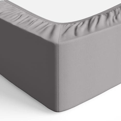 Amazon Basics Spannbettlaken – Mikrofaser Spannbetttuch 150 x 200 x 30 cm (für Matratzen bis 30 cm)