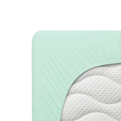 Jersey-Spannbettlaken 100% Baumwolle, 180 x 200 cm – Silber