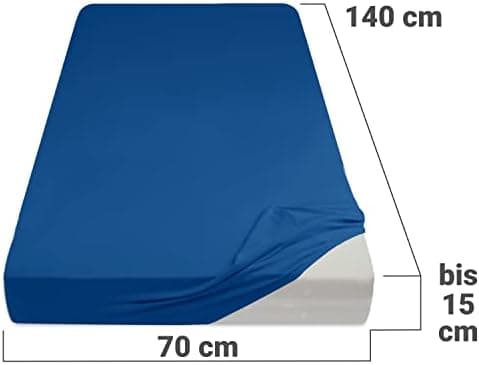 Jersey-Spannbetttuch – 100% Baumwolle, 180–200 x 200 cm