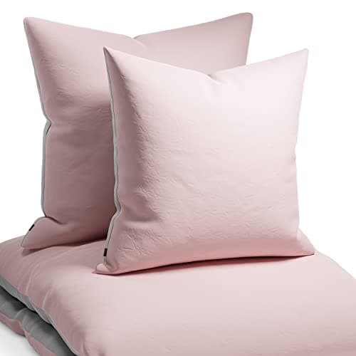 sleepwise Bettwäsche 135x200 Mikrofaser – ÖKO‑TEX zertifiziert, bügelfrei & knitterfrei, 2‑tlg. (inkl. 80x80 cm Kissenbe