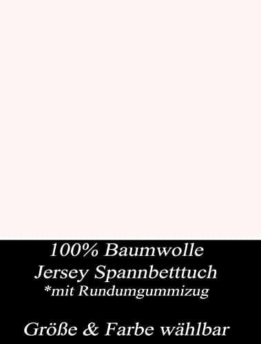 Leonado Vicenti Spannbetttuch – 100% Baumwolle Jersey, ÖKO‑TEX Standard 100 – 180×200–200×200 cm