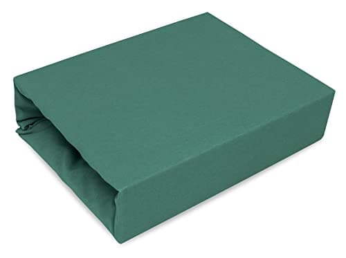 Elastisches Jersey-Spannbettlaken 90x180 cm – 100% Baumwolle, kuschelig warm