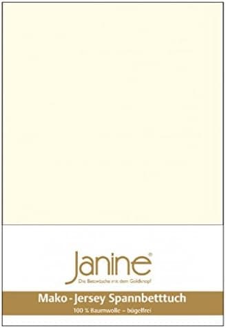Janine Spannbettlaken Mako-Feinjersey Classic Jersey für Matratzen 180–200 x 200 cm
