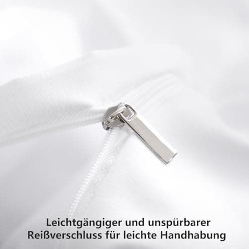 RUIKASI Bettwäsche-Set 4-teilig 135x200 Mikrofaser, 2x Bettbezug 135x200 + 2x Kissenbezug 80x80 cm, OEKO‑TEX, weich & bü
