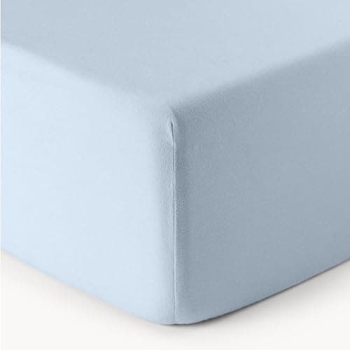 Mixibaby Spannbettlaken Jersey 100% Baumwolle – 180 x 200 cm, Hellgrau