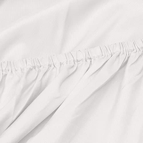 Amazon Basics Spannbettlaken – Mikrofaser Spannbetttuch 150 x 200 x 30 cm (für Matratzen bis 30 cm)